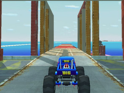 Monster Truck Port Stunt Monster Truck Port Stunt